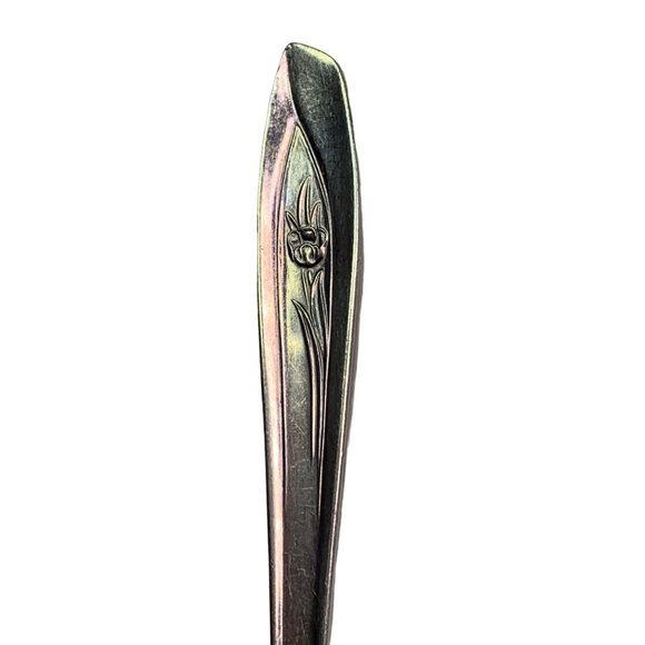 Vintage 1956 International Silver Tulip Pattern Pie Cake Server Serving Piece - Picture 5 of 8